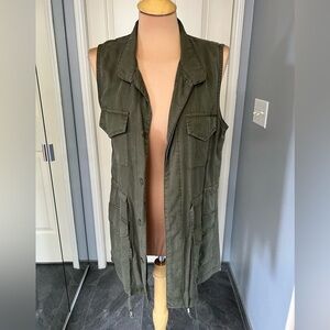 Army Green Utility Cargo Vest